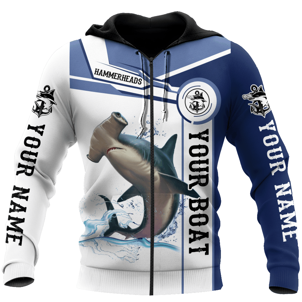 Hammerhead Shark Fishing Team Catch And Release Graphic – 3D Hoodie