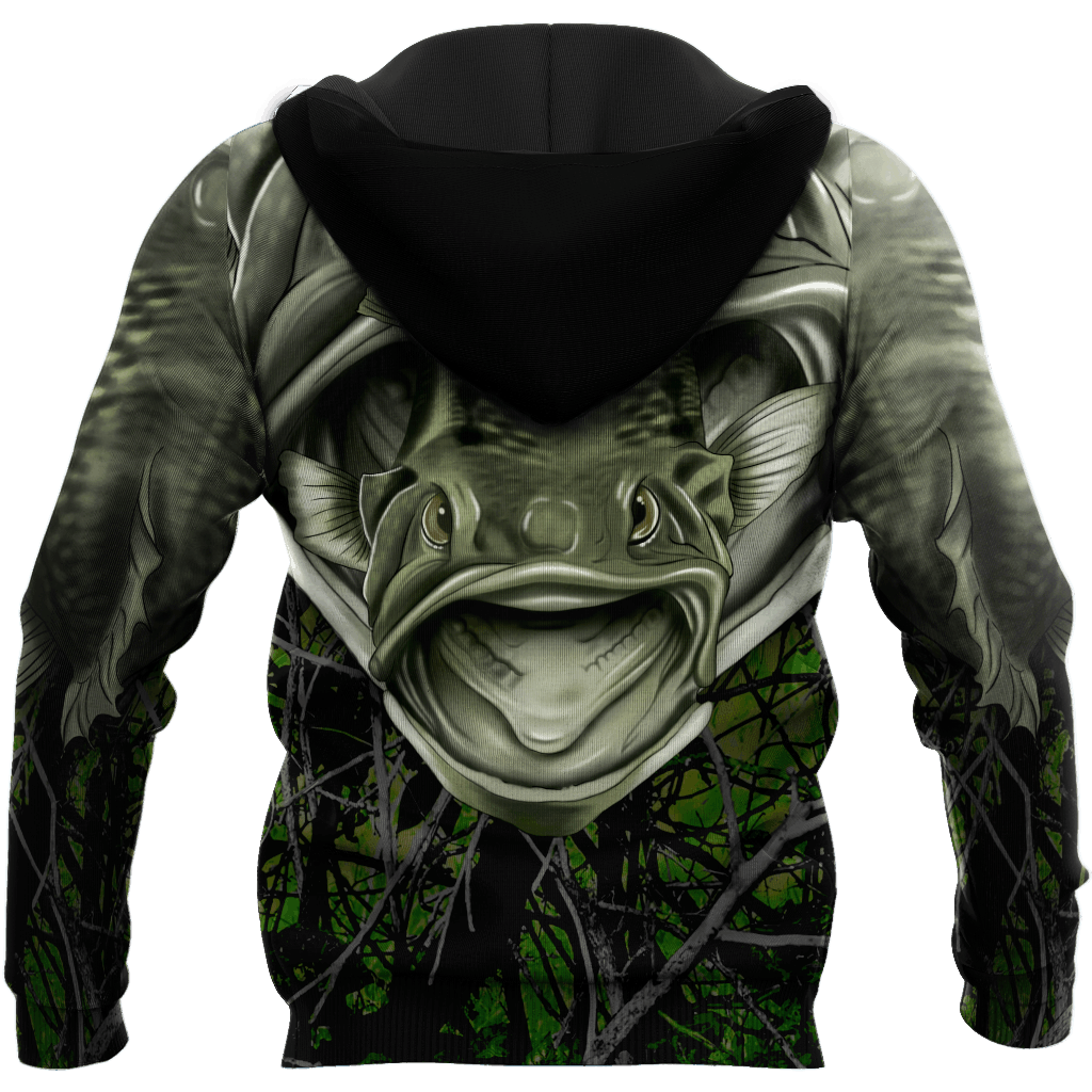 Collection Largemouth Bass Fishing Camo – 3D Hoodie