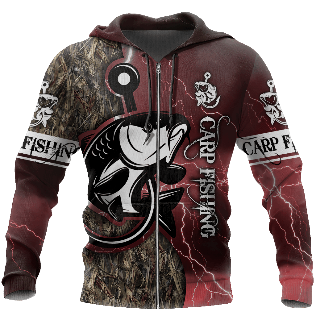 Best Carp Fishing Red Graphic – 3D Hoodie
