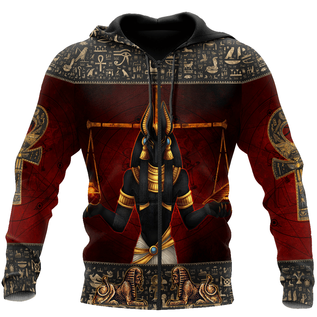 Collection Ancient Egypt Anubis Art – 3D Hoodie