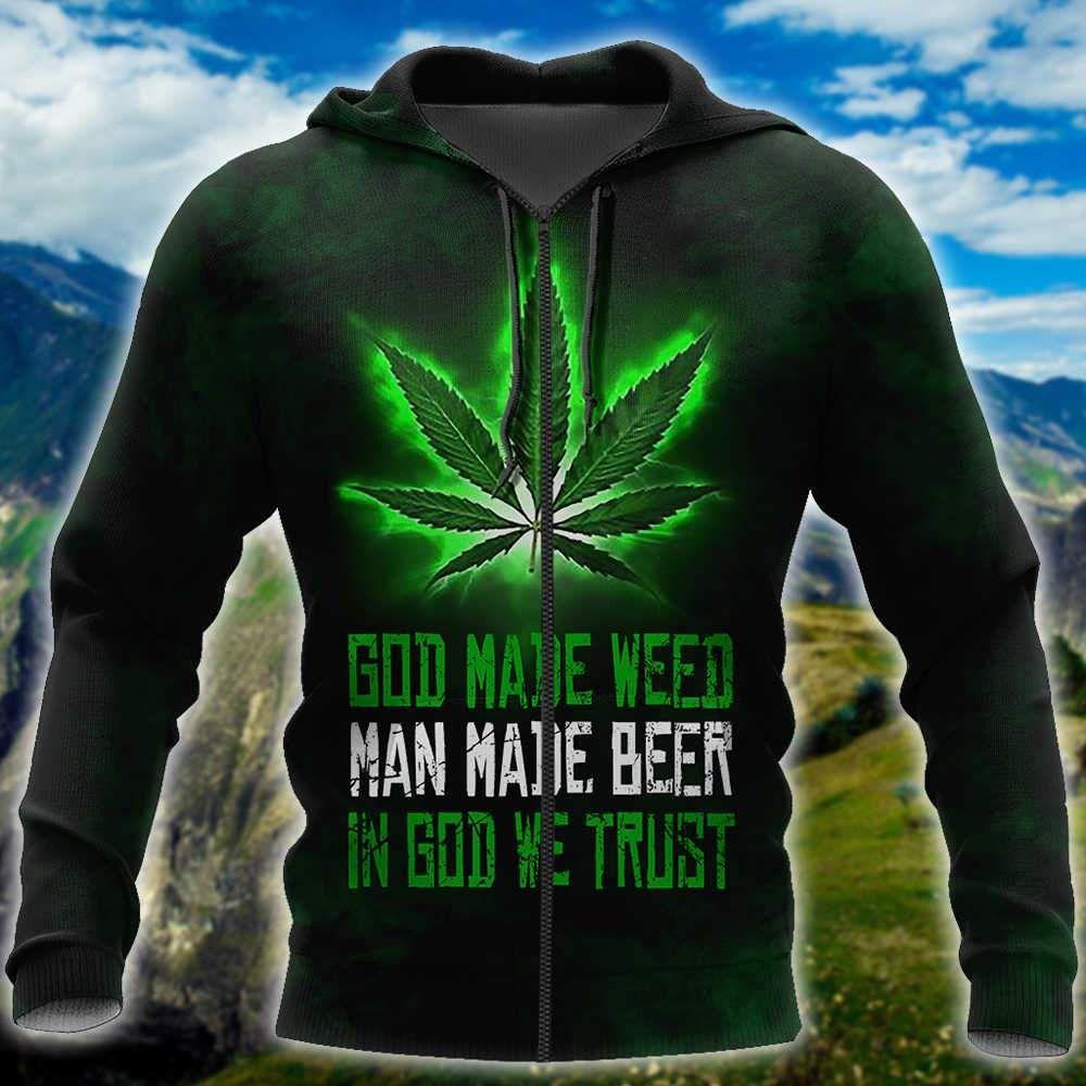 Collection Hippie Green Art Design – 3D Hoodie