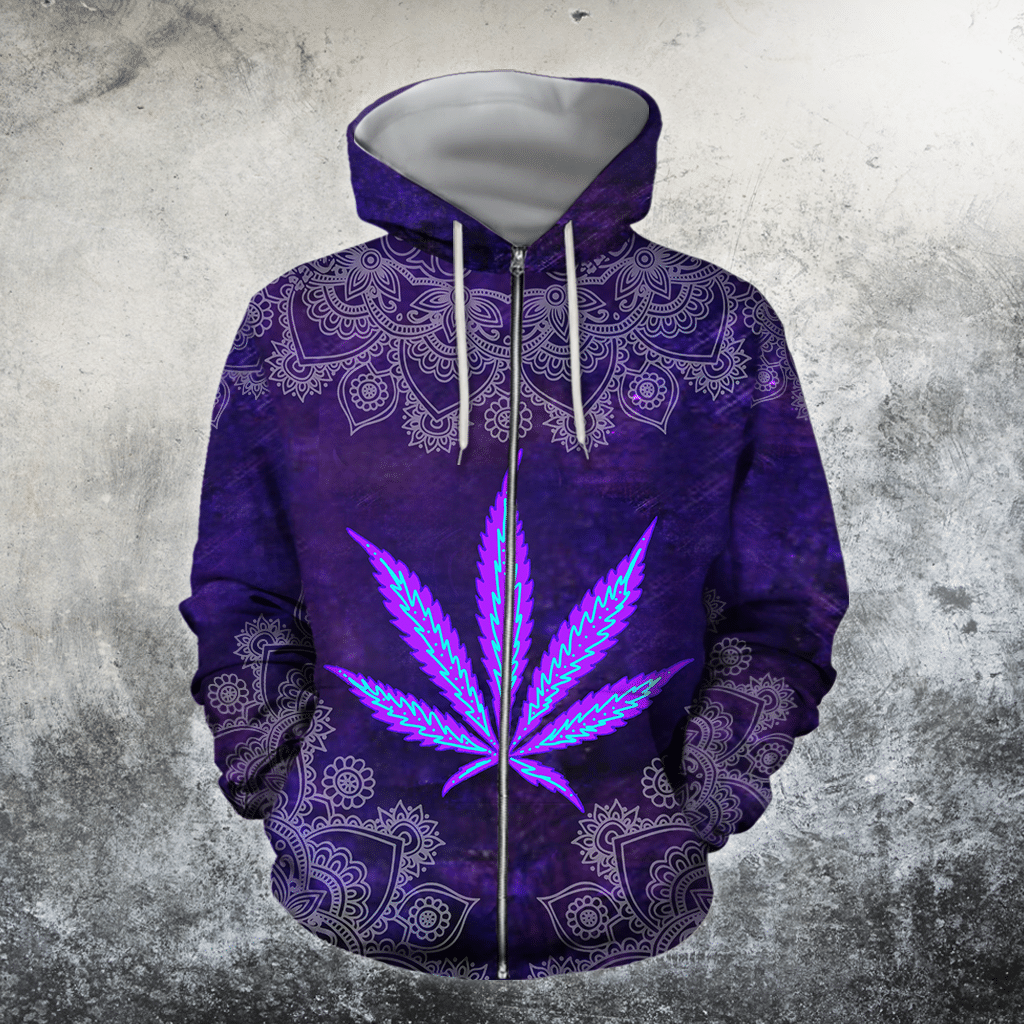 Collection Hippie Purple Art Design – 3D Hoodie