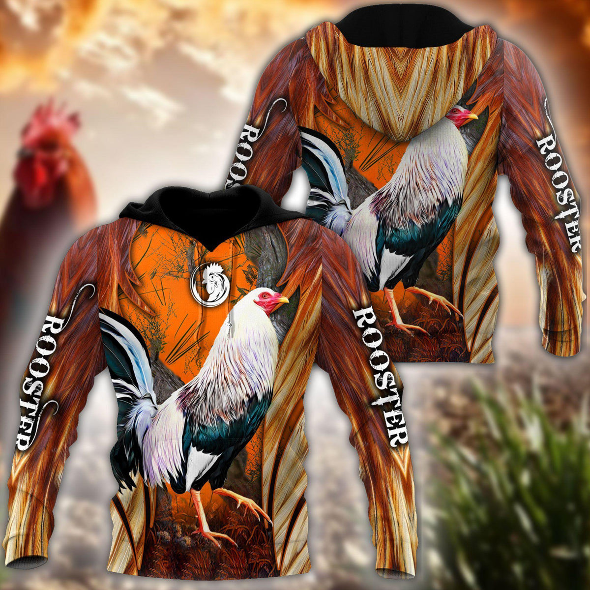 Premium Rooster Art 6 - 3D Hoodie