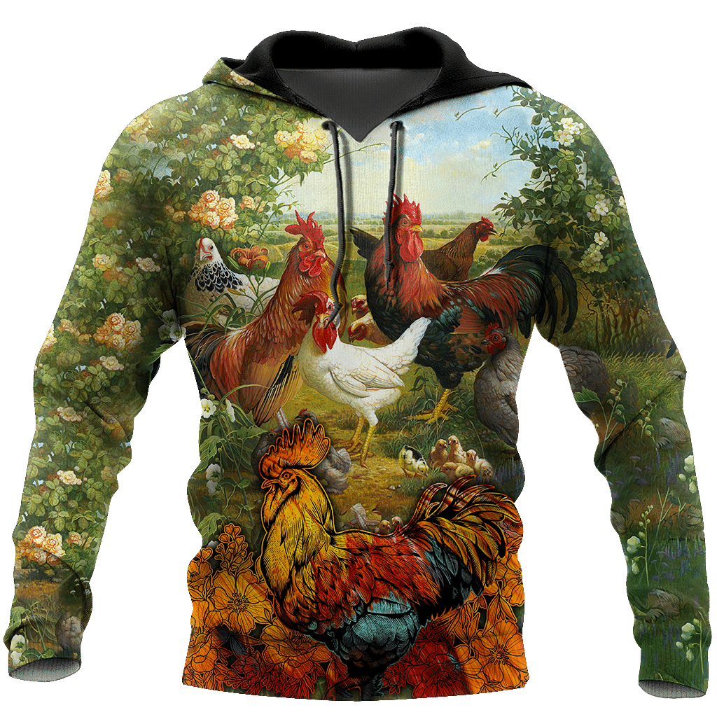 Premium Rooster Art 4 - 3D Hoodie