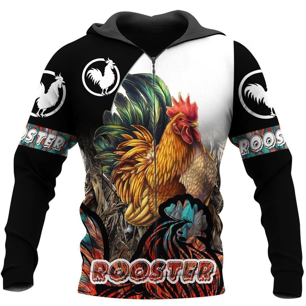 Premium Rooster Art 1 - 3D Hoodie