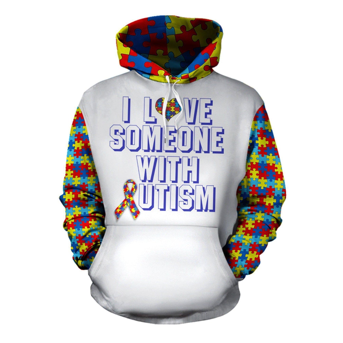 Collection Love Someone With Autism Quote – 3D Hoodie