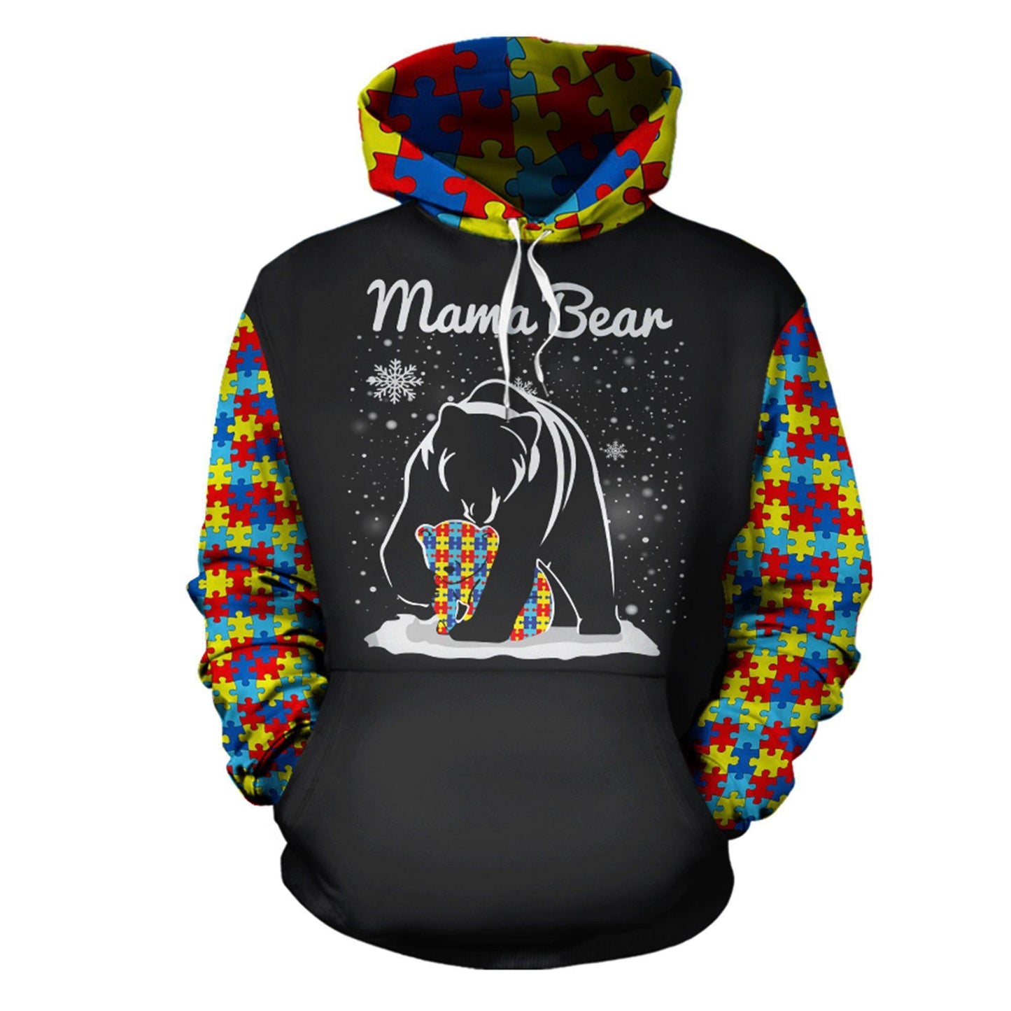 Collection Mama Bear Autism Awareness – 3D Hoodie