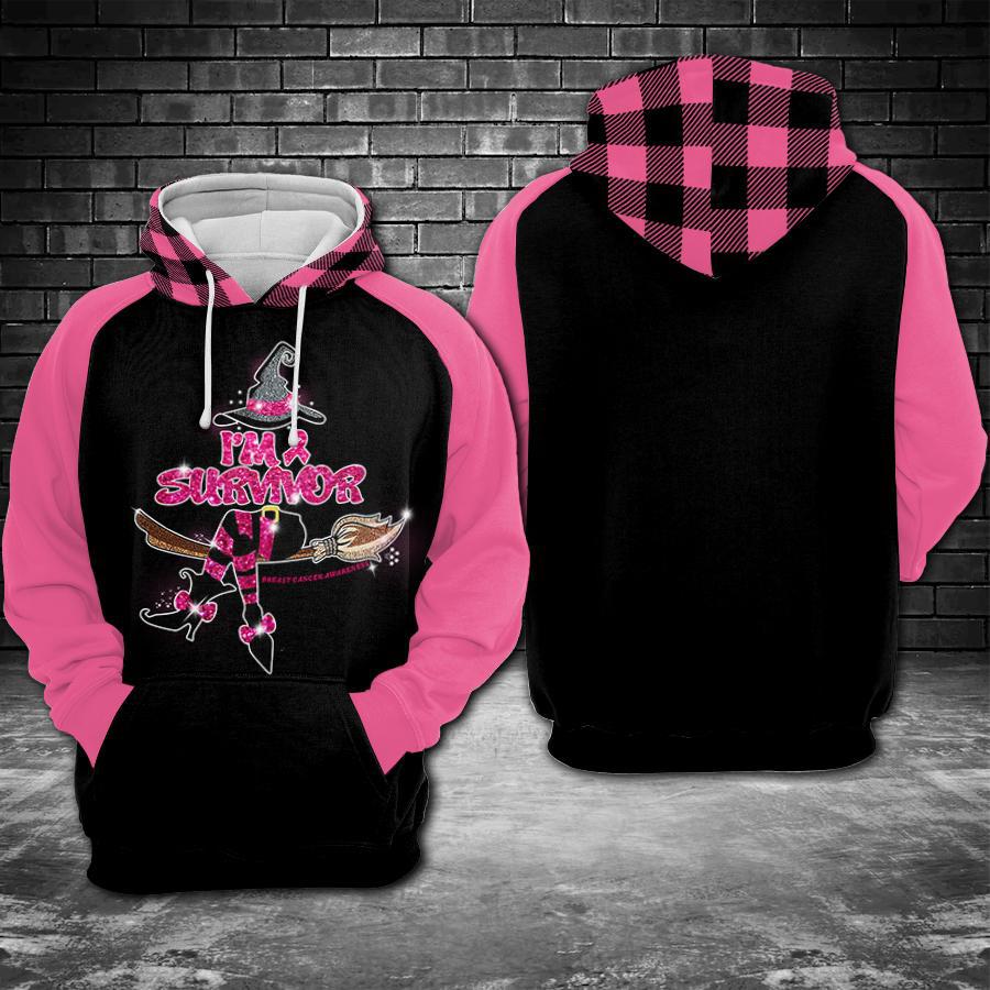 Breast Cancer Witch Im A Survivor – 3D Hoodie