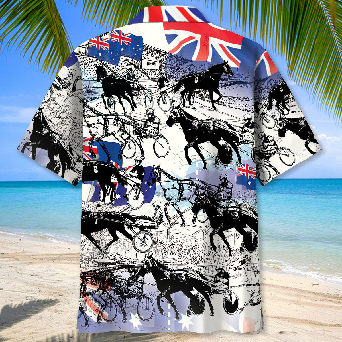 Retro Horse Harness Racing Hawaiian Shirt