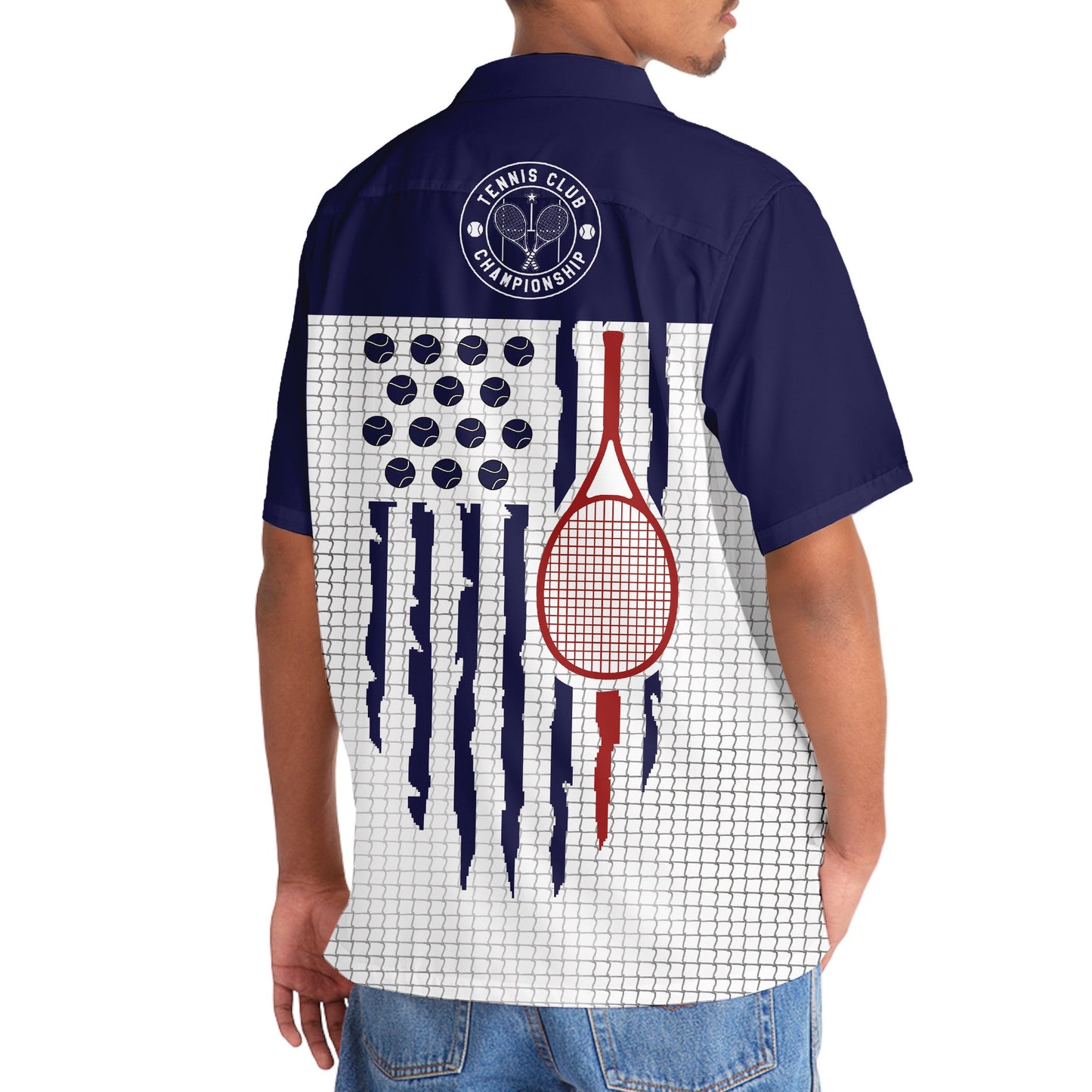 Tennis American Hawaiian Shirt