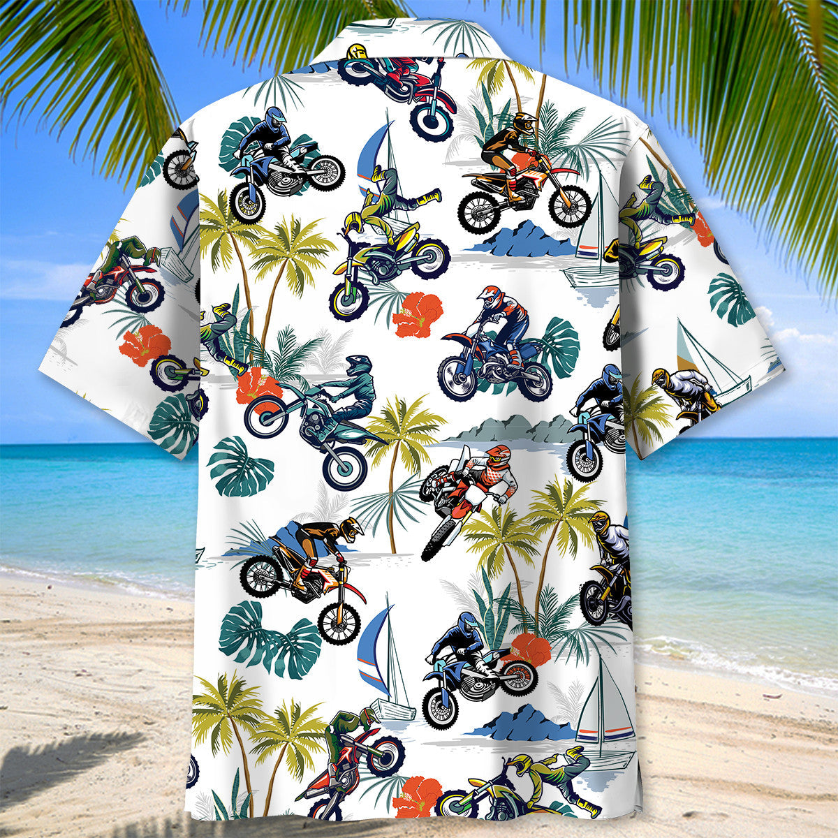 Tropical Motocross Hawaiian Shirt Men