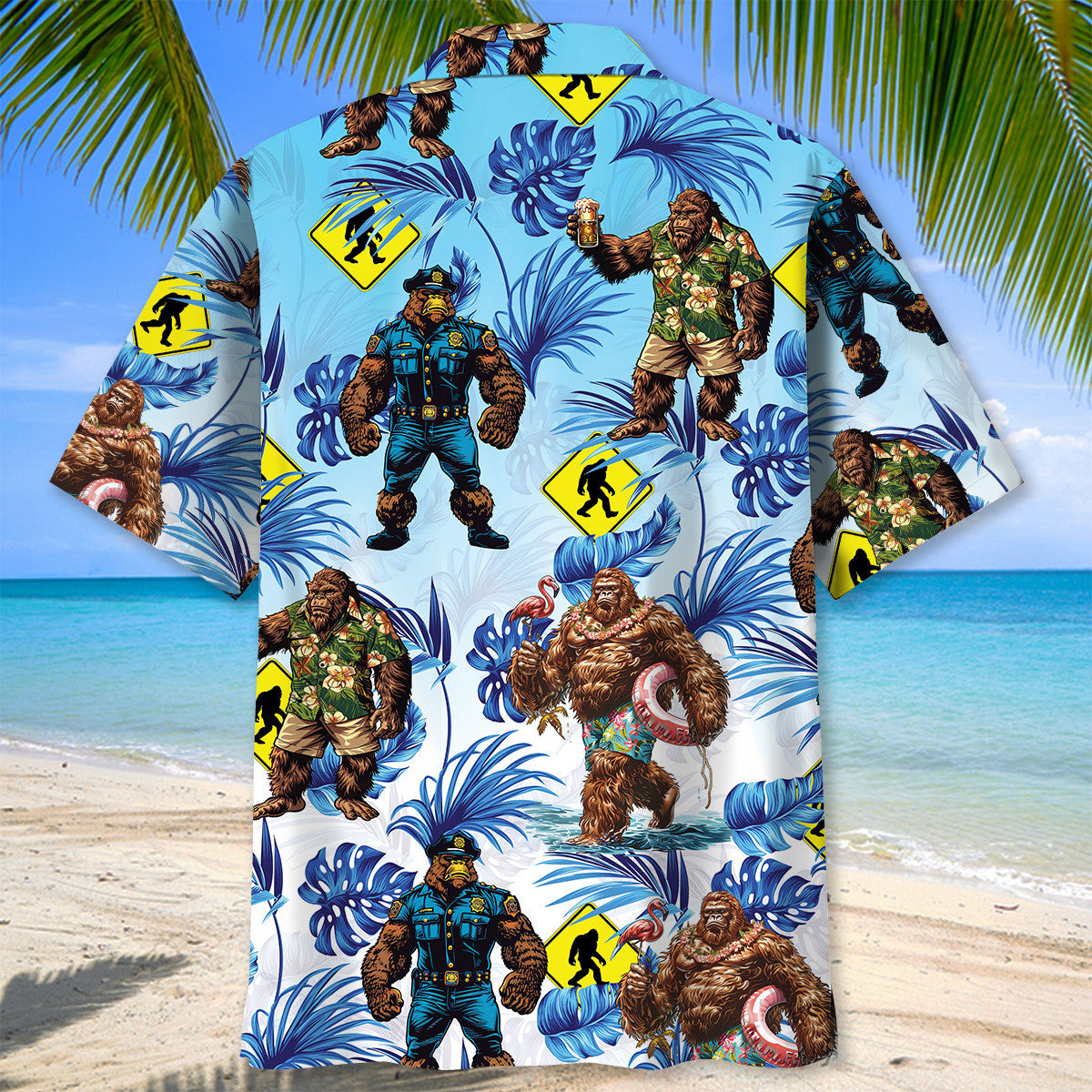 Bigfoot Forest Crossing Adventure Style – Hawaiian Shirt