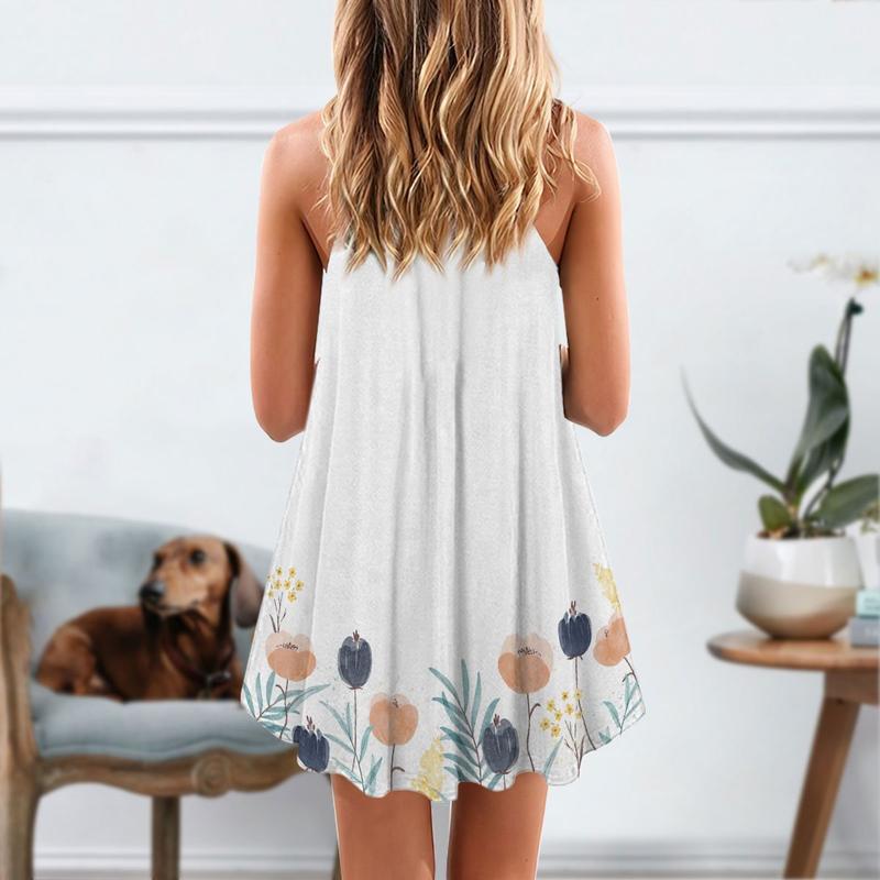 Dogs Is My Love Limited – Women's Summer Sleeveless V-Neck Camisole Dress