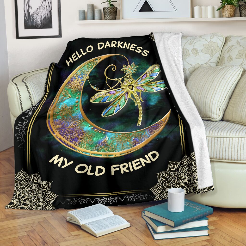 Dark Floral Hippie Flannel Blanket For Warm Home Decor And Relaxation