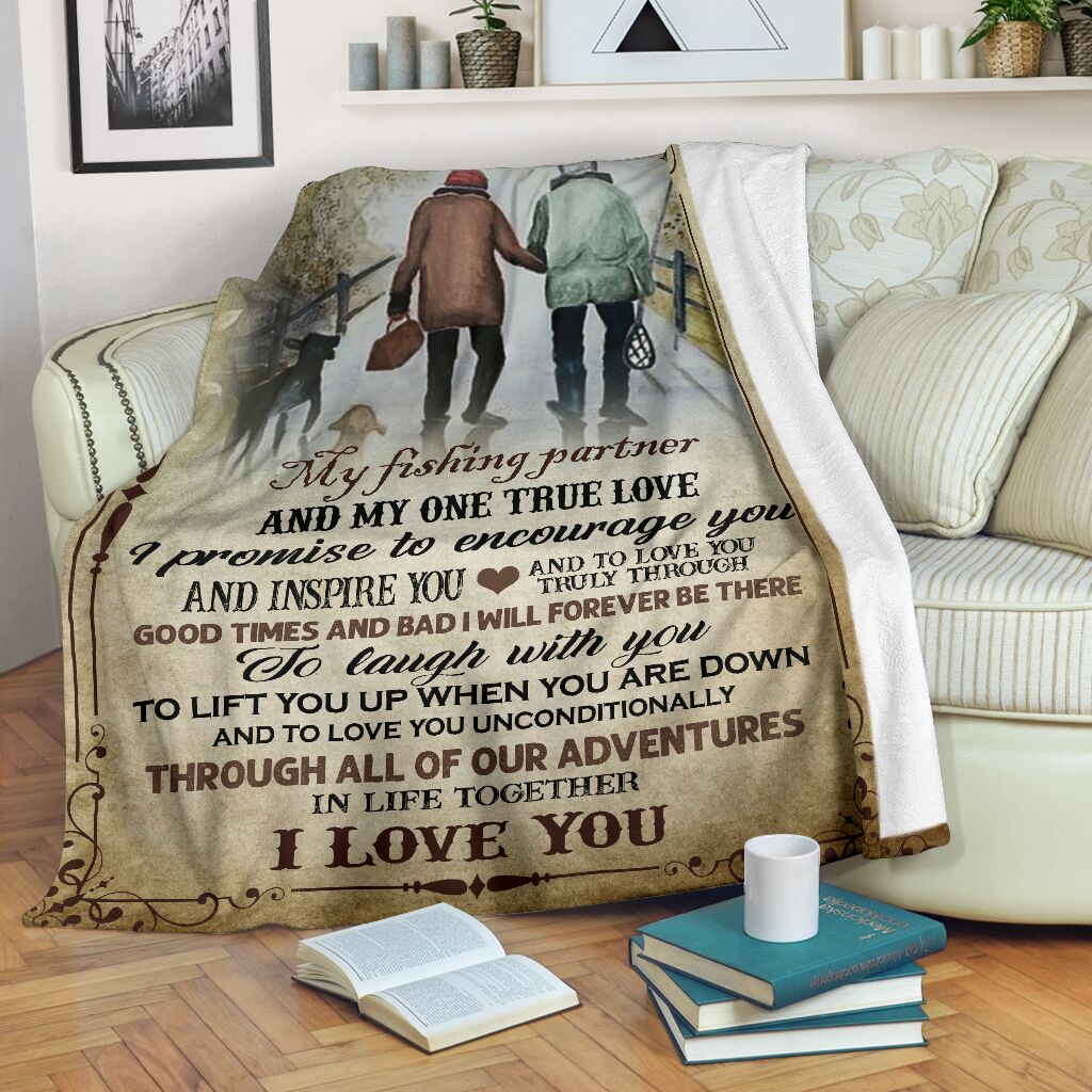 Fishing I Take You To Be My Best Friend Flannel Blanket For Warm Home Decor And Relaxation