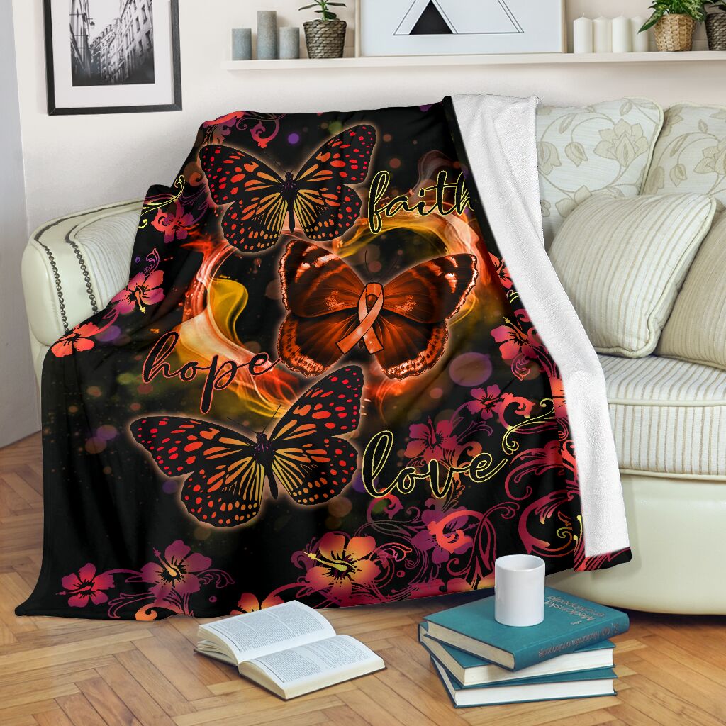 Multiple Sclerosis Awareness Flannel Blanket For Warm Home Decor And Relaxation