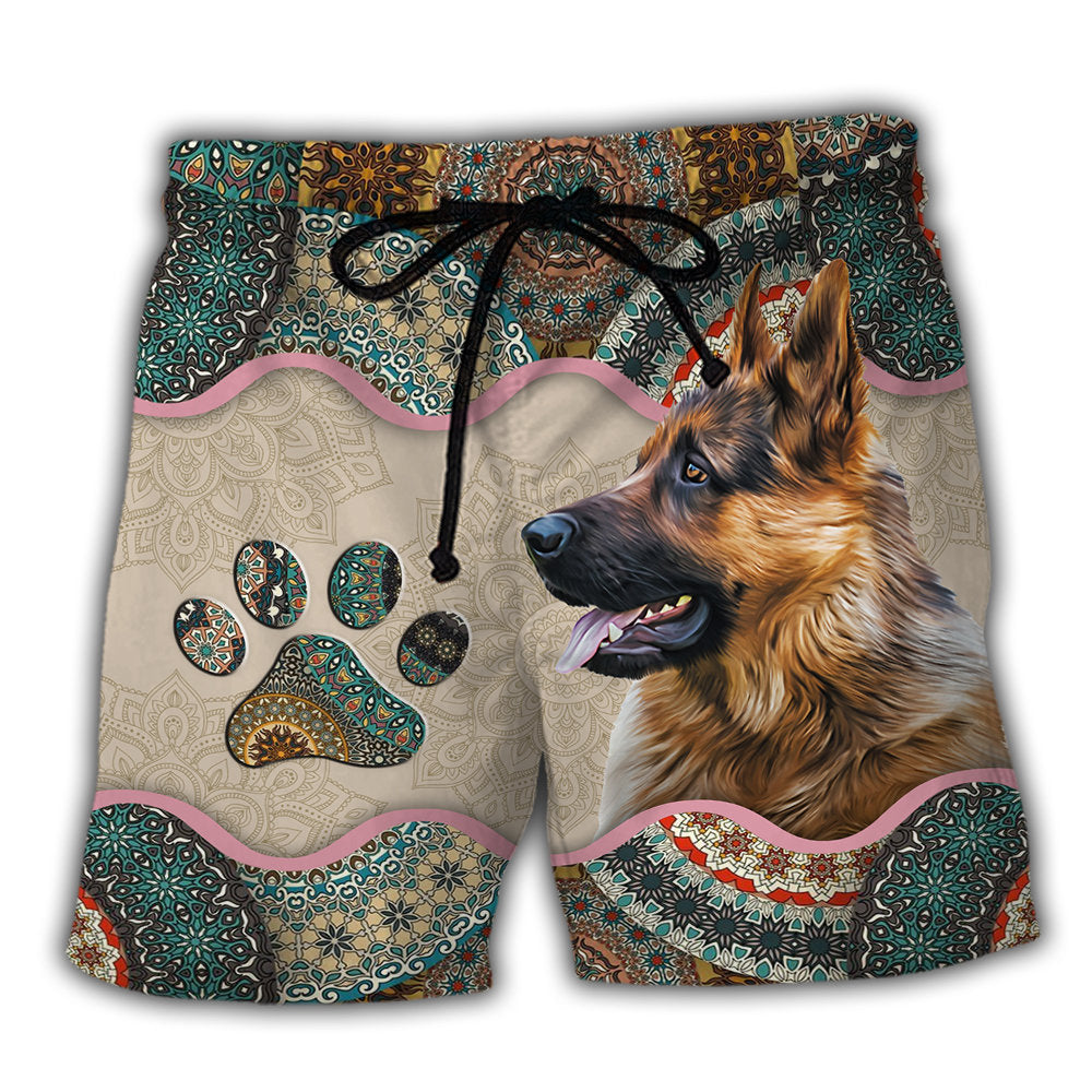 German Shepherd Cool Dog Design Various Style - Beach Short