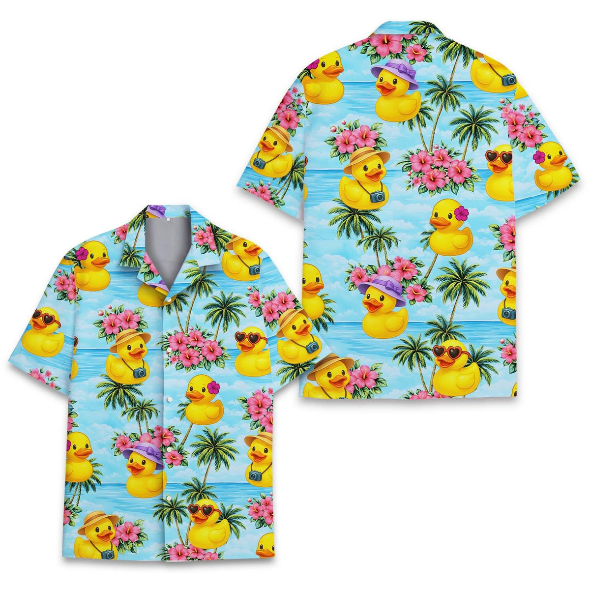 Tropical Rubber Duck Summer Beach Vacation – Hawaiian Shirt