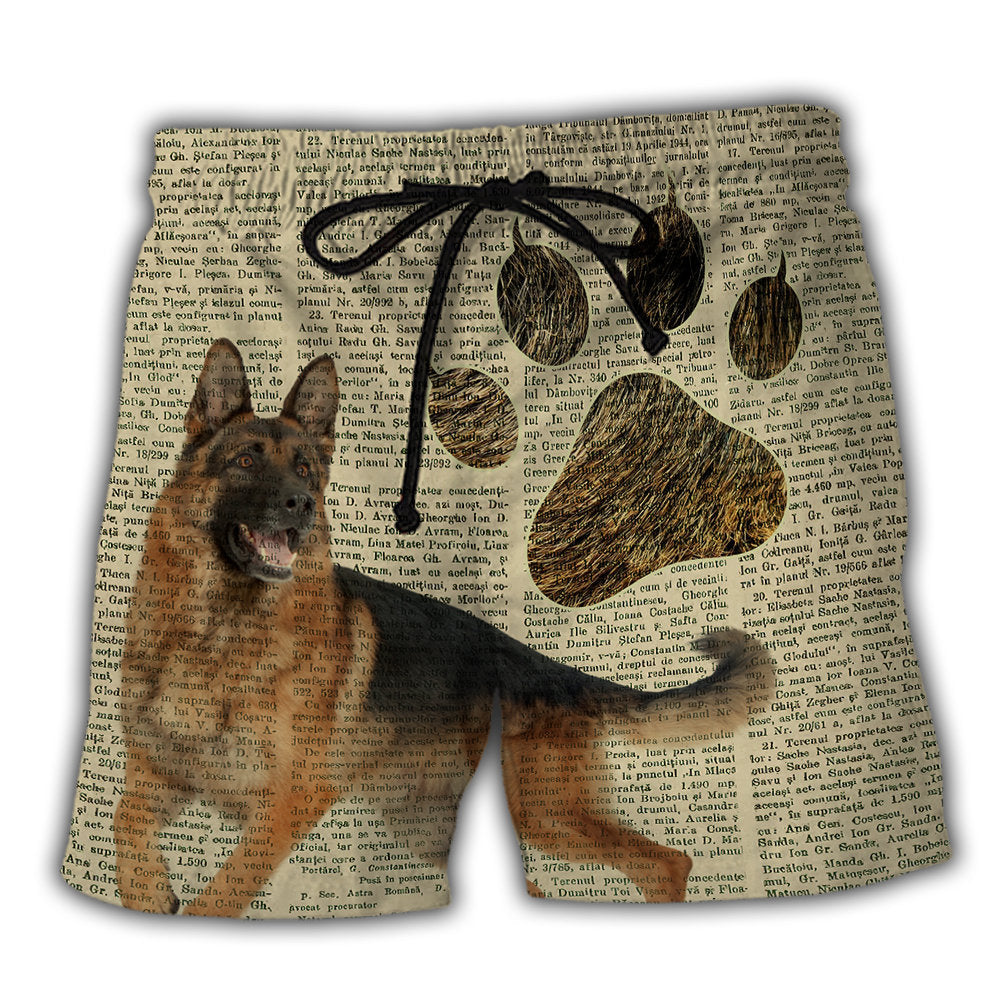 German Shepherd Cool Dog Art – Beach Short