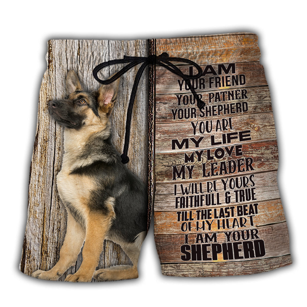 German Shepherd Cool Dog Art – Beach Short