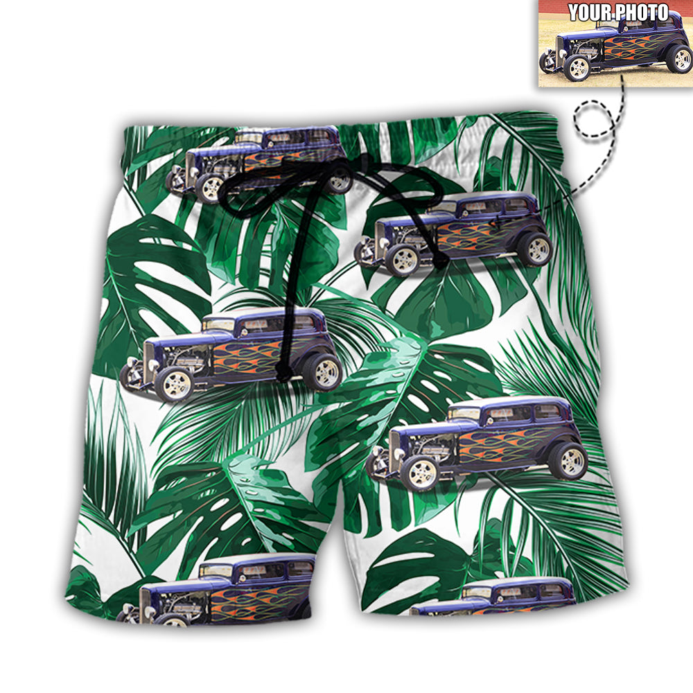 Hot Rod Lover Various Style Custom Photo – Beach Short