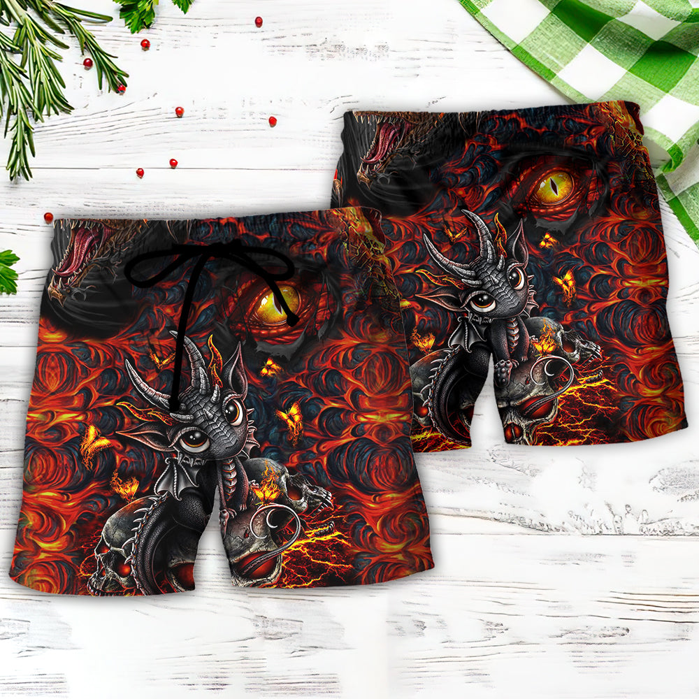 Dragon Eye Colorful Fantasy Style – Beach Short