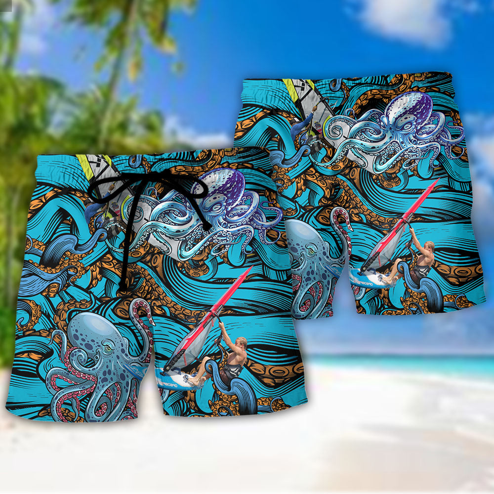 Windsurfing Don’t Fear Falling Keep Flying Surf - Beach Short