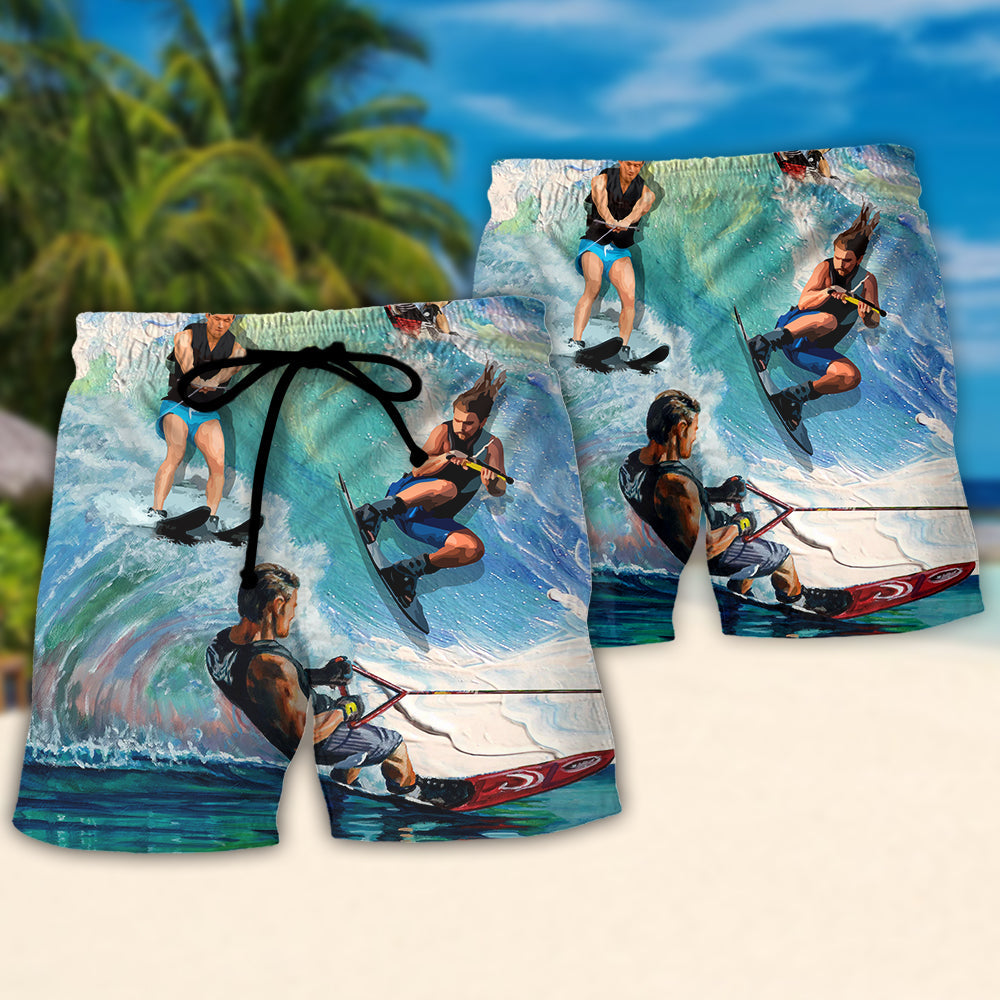Waterskiing Burn Off The Crazy Water Ski Lover – Beach Short