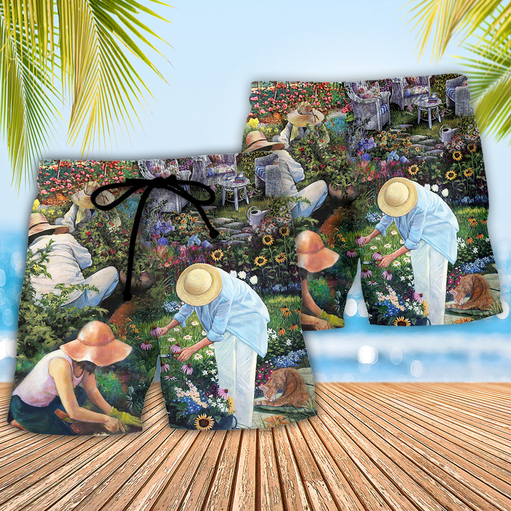 Gardening Believe In Tomorrow Garden Quote – Beach Short