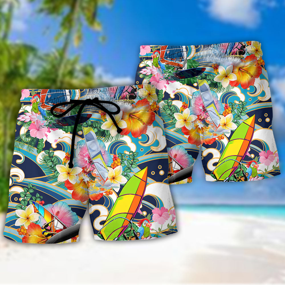 Windsurfing Sorry I Can’t Windsurfing Has My Attention - Beach Short