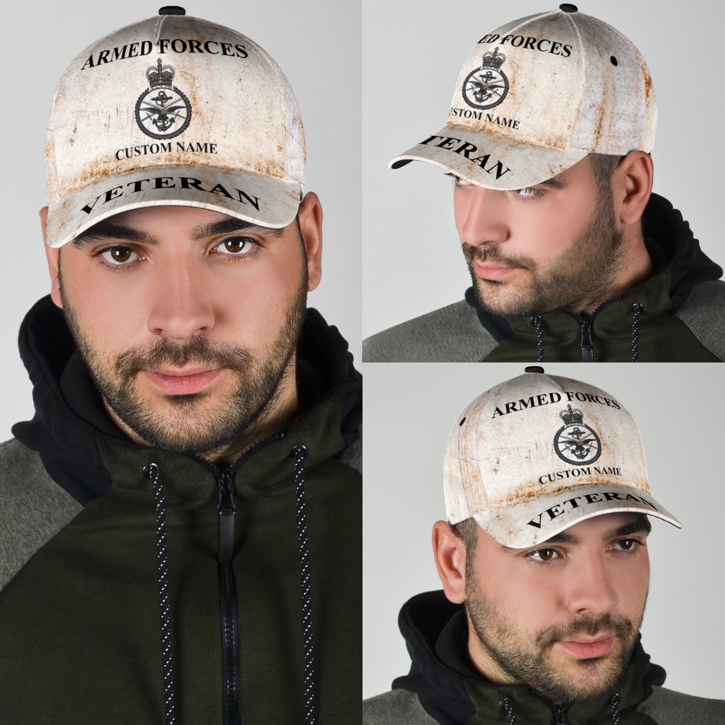 Personalized British Veteran Armed Forces – Classic Cap