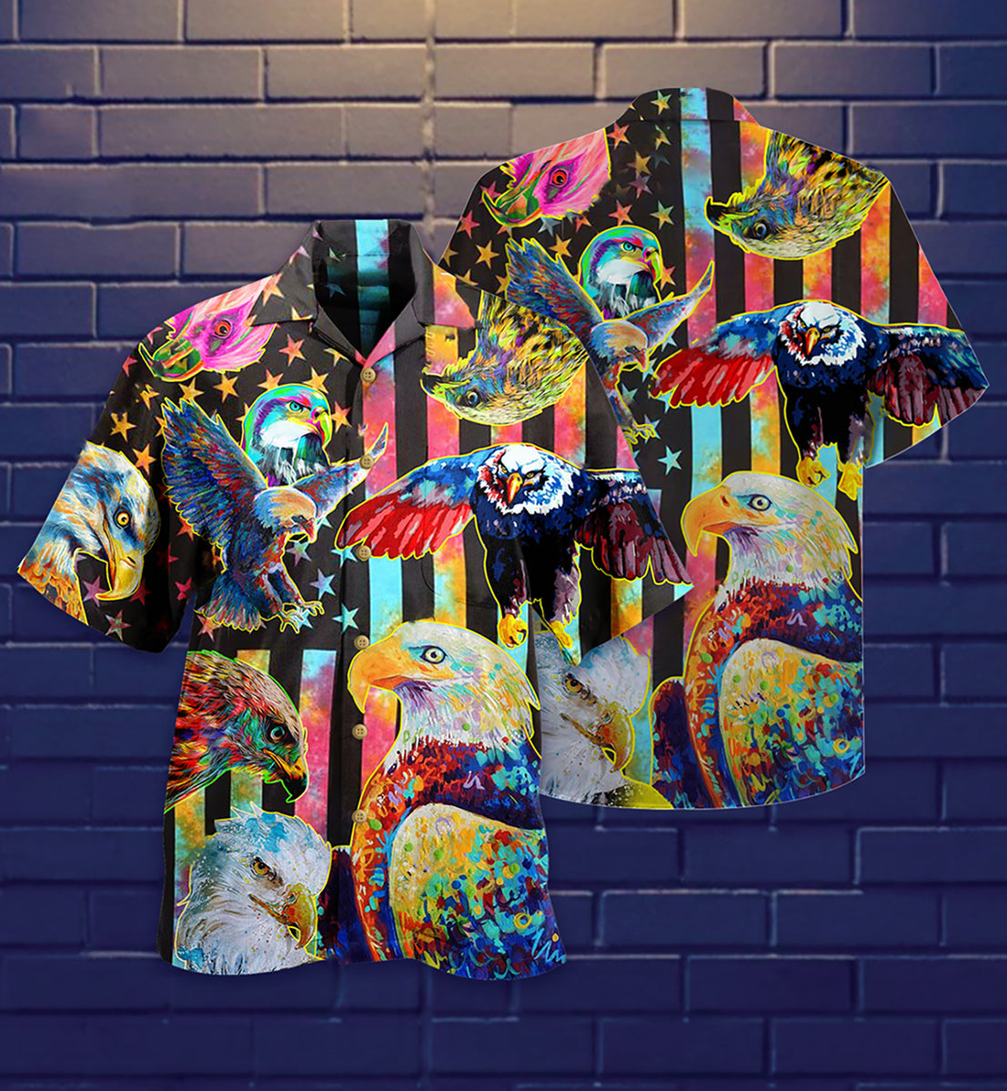 America Eagle Mix Color Edition – Hawaiian Shirt