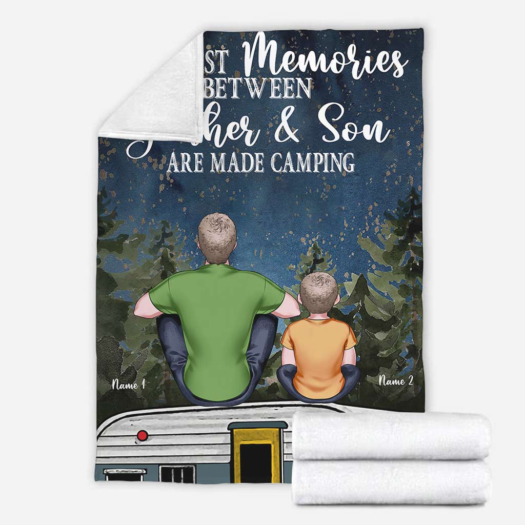 Camping When I'm At My Best Personalized Flannel Blanket For Cozy Home Lounging And Gifting