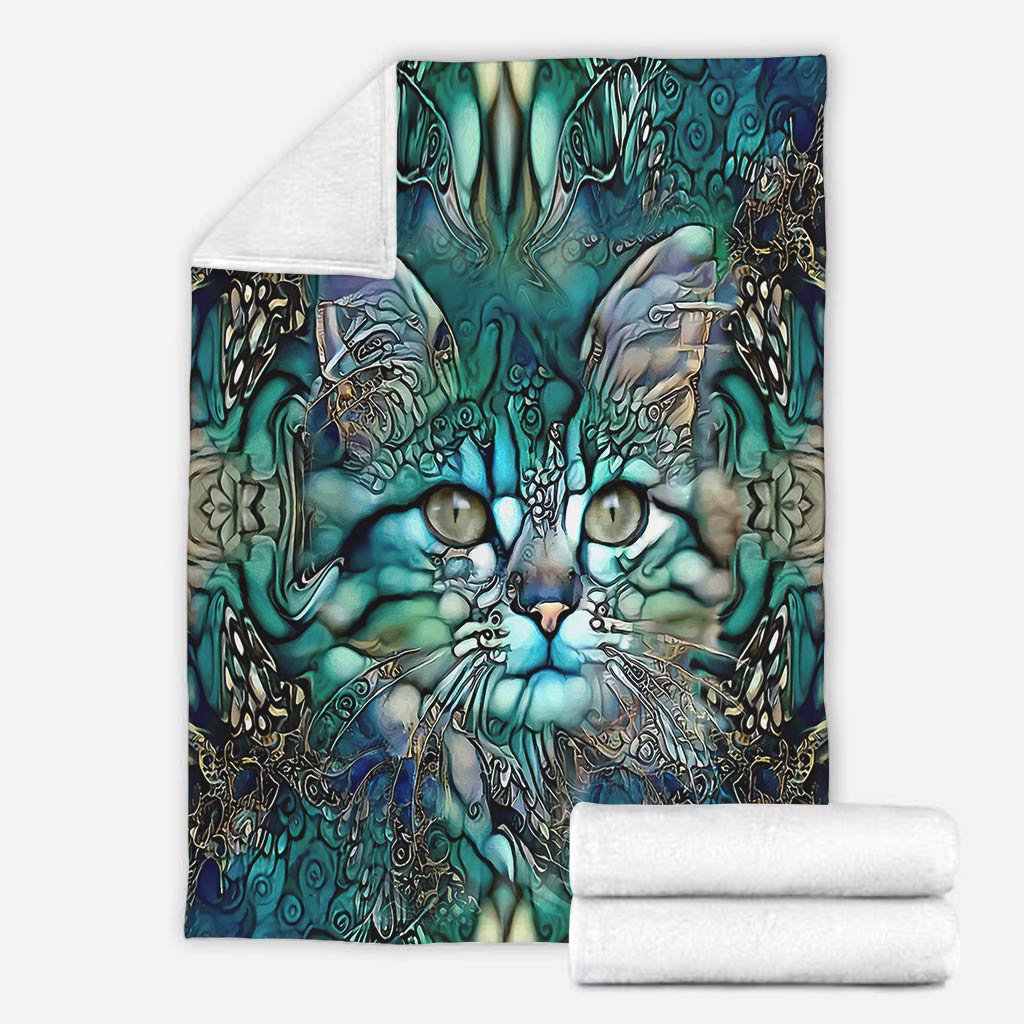 Cat Flannel Blanket For Cozy Home Lounging And Gifting
