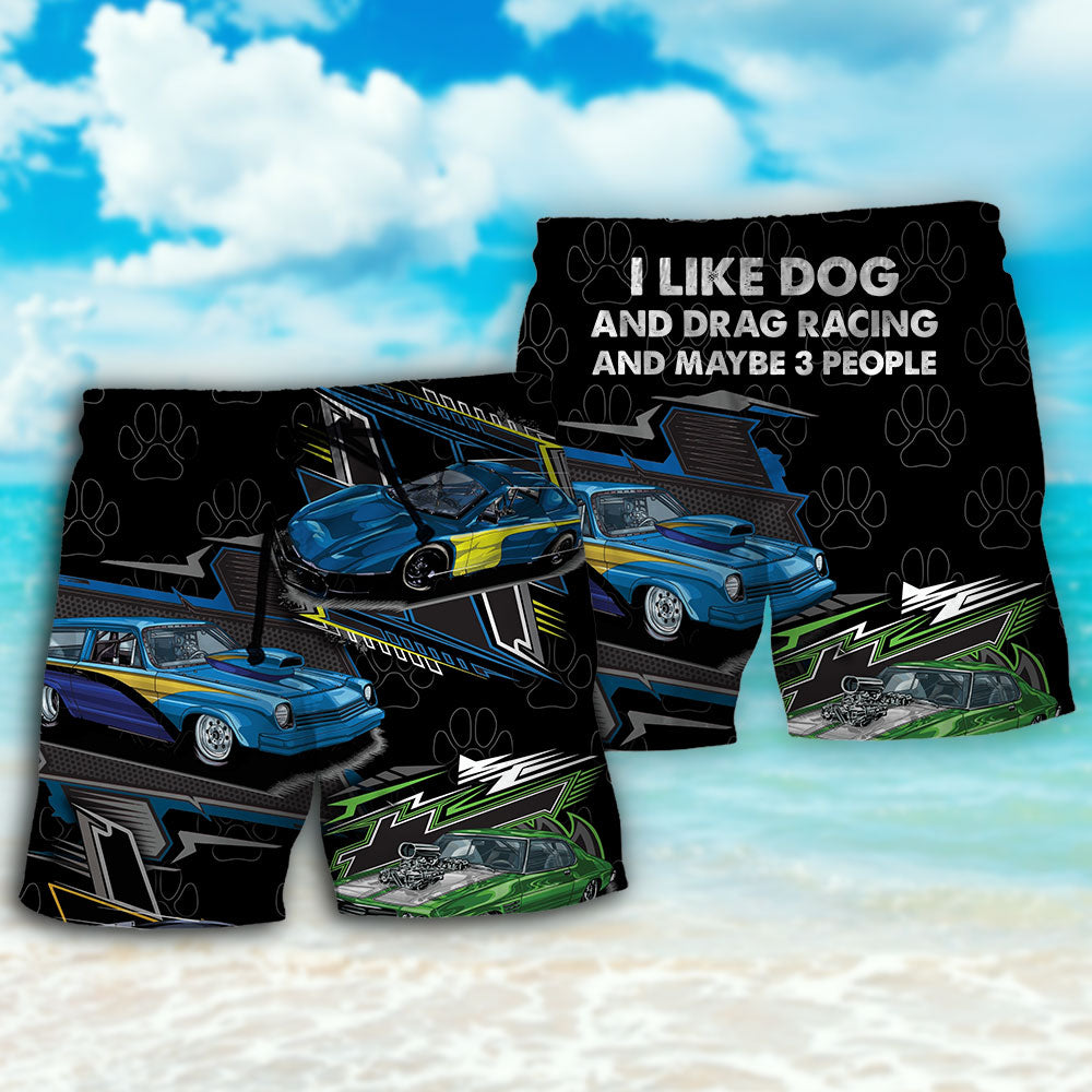 Racing Dog Drag Racing Lover – Beach Short