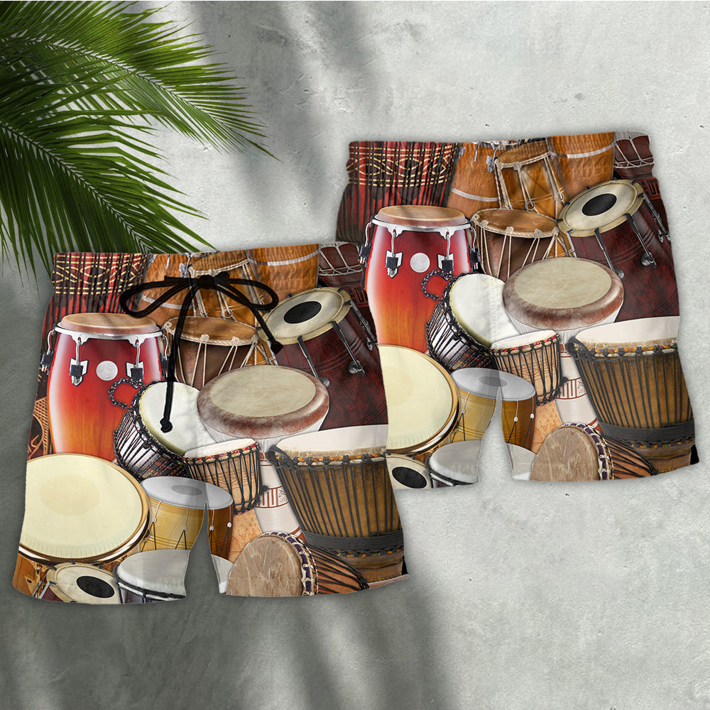 Drum Music Lifestyle Art – Beach Short