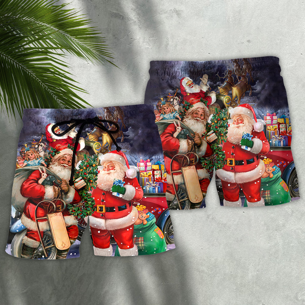 Christmas Light In The Darkness Art – Beach Short