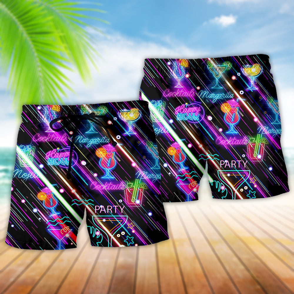 Cocktail Happy Neon Vibes – Beach Short