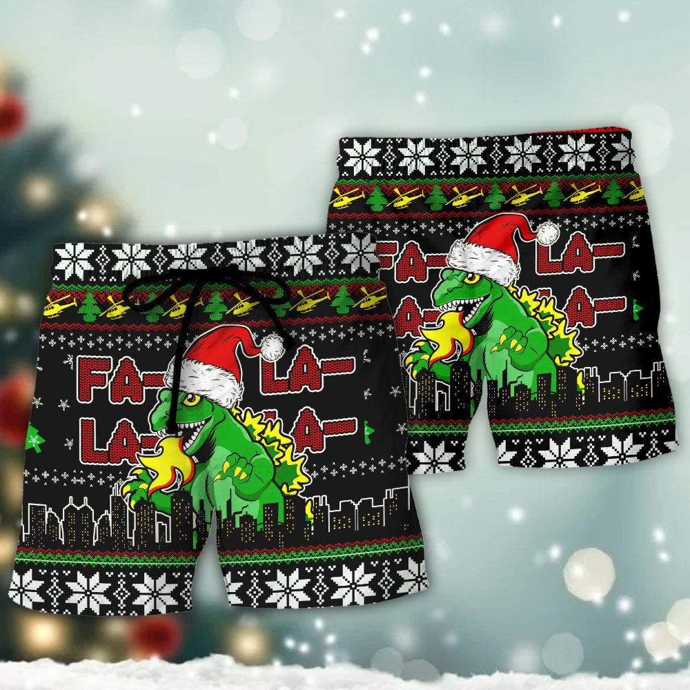 Christmas Festive Lala Holiday Style – Beach Short