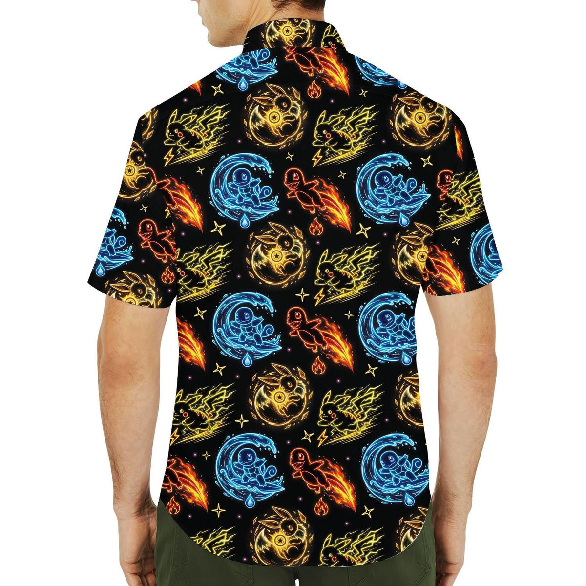 Colorful Mythical Creature Neon Fantasy Magic – Hawaiian Shirt