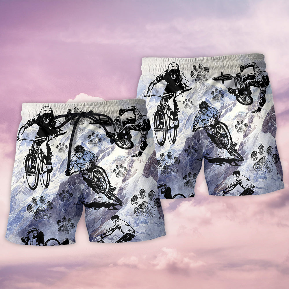 Bike And Dog Lover Minimal Style – Beach Short