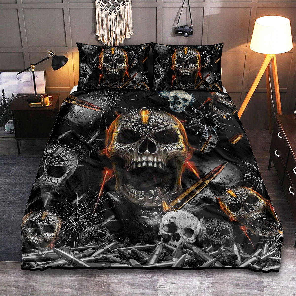 Skull Gothic Bedding Cover For Gothic Bedroom Decor