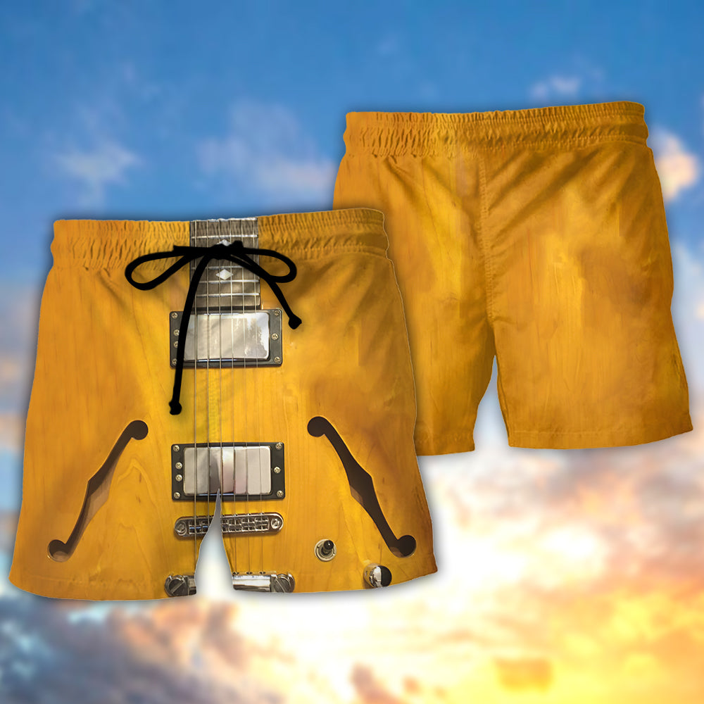 Semi Hollow Guitar Art – Beach Short