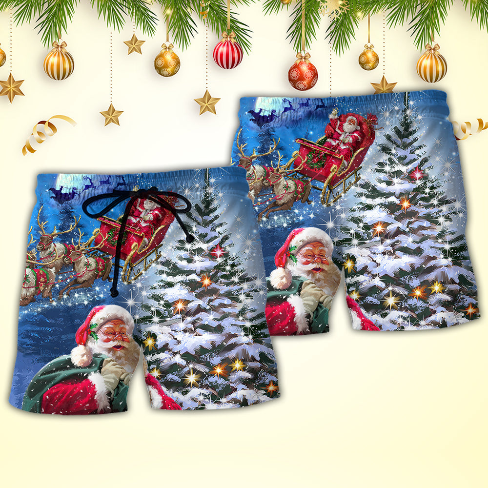 Santa Story Happy Christmas – Beach Short