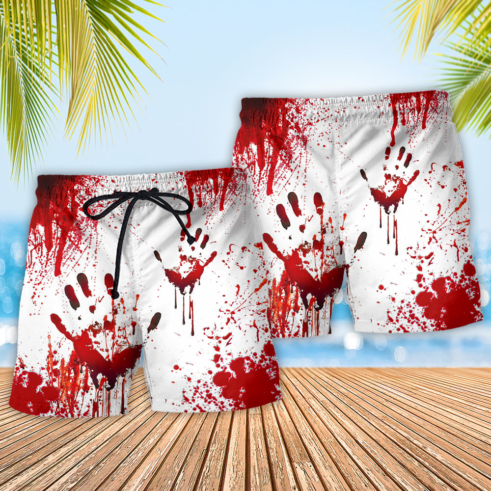 Halloween Clown Scary Haunted Design – Beach Short