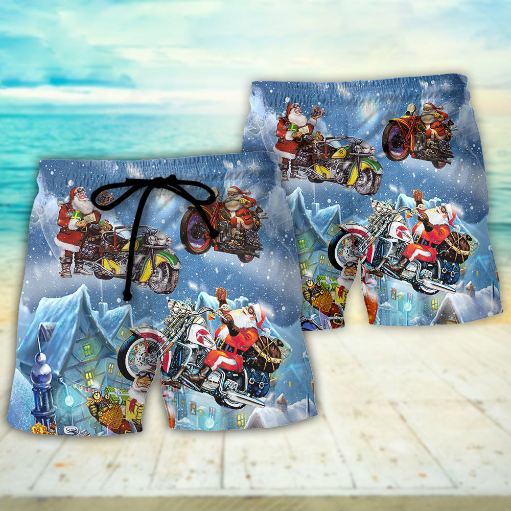 Santa Driving Holiday Cheer – Beach Short