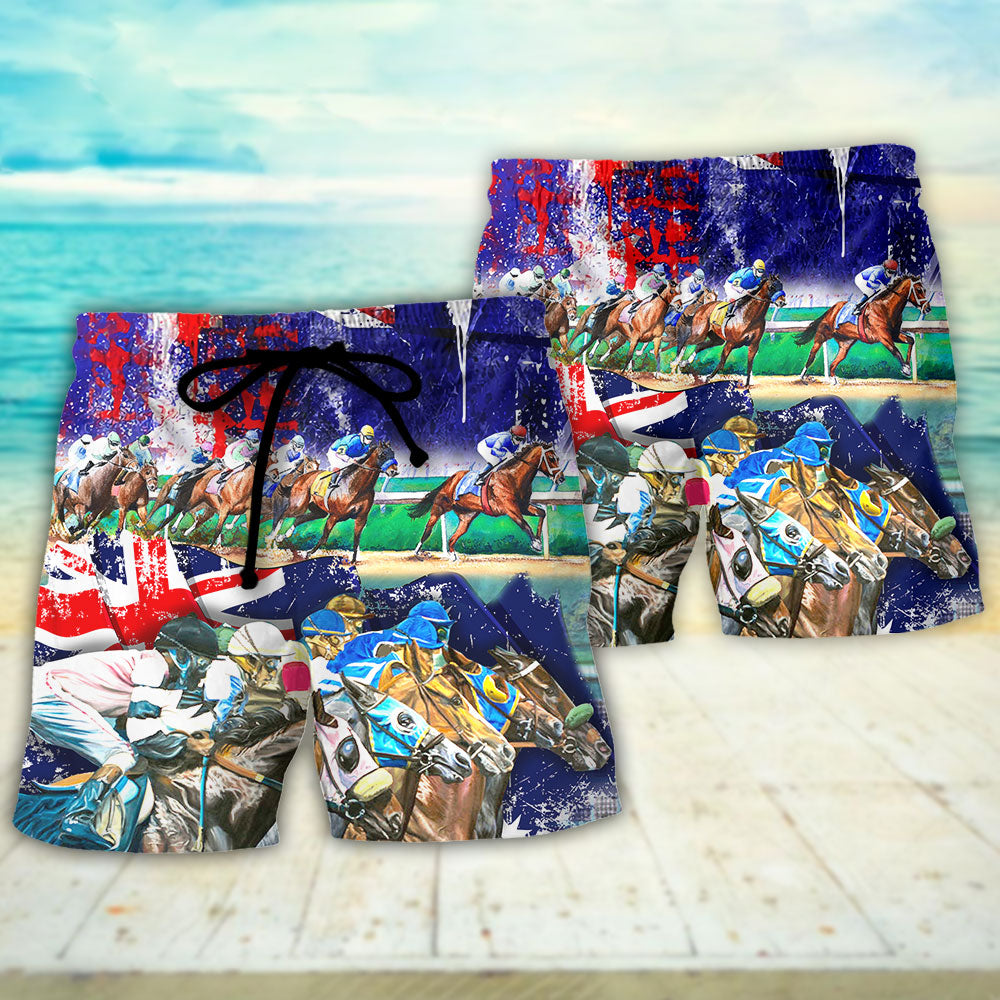 Australia Horse Racing Lover Style – Beach Short