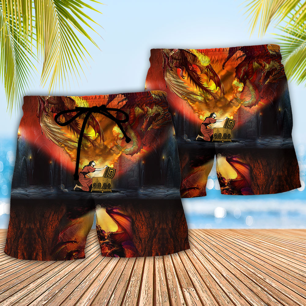 Dragon Amazing Life Art - Beach Short