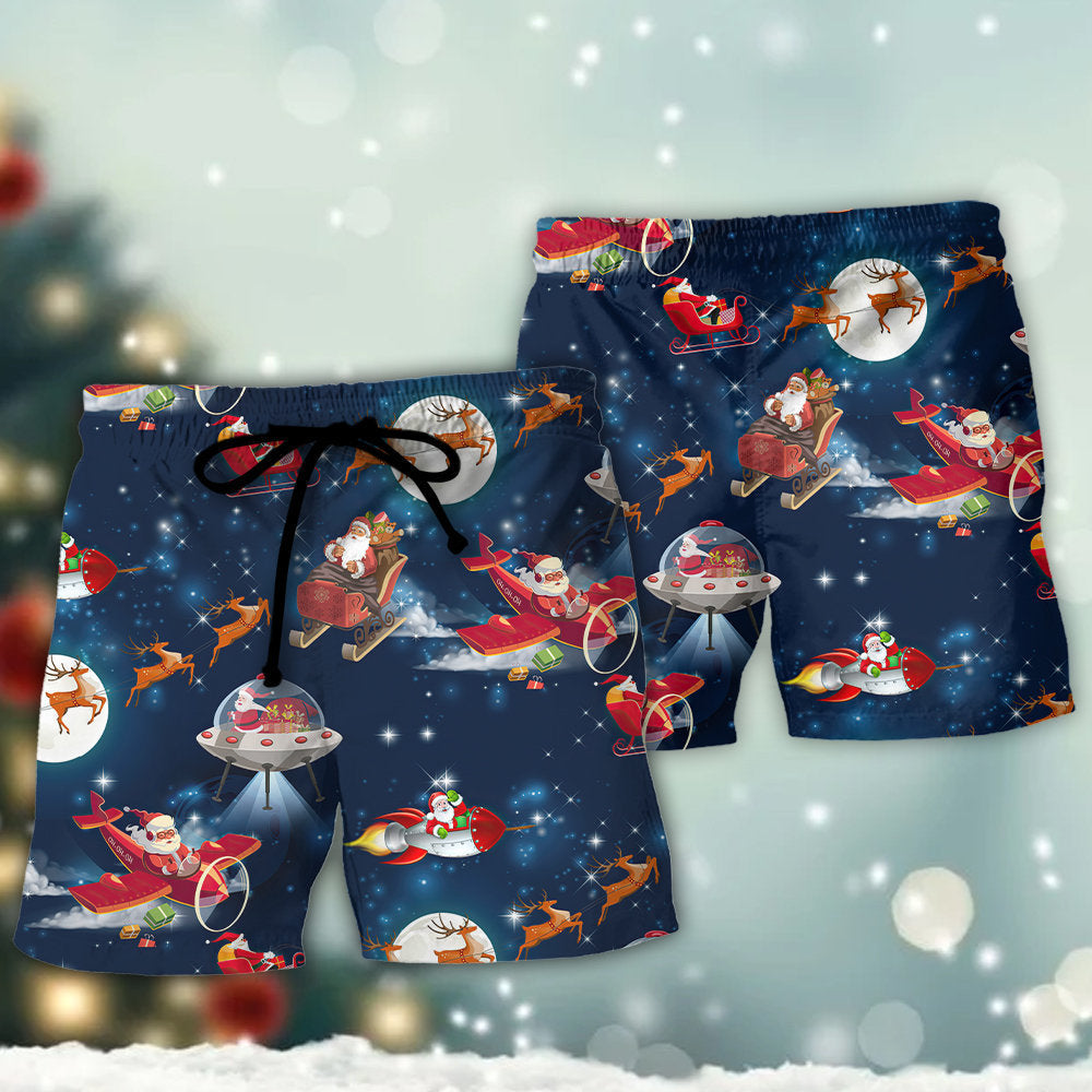 Astronaut Santa Space Holiday – Beach Short