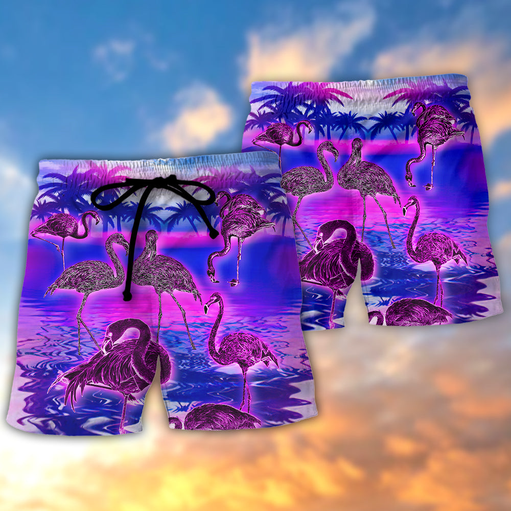 Be A Flamingo Inspirational Art – Beach Short